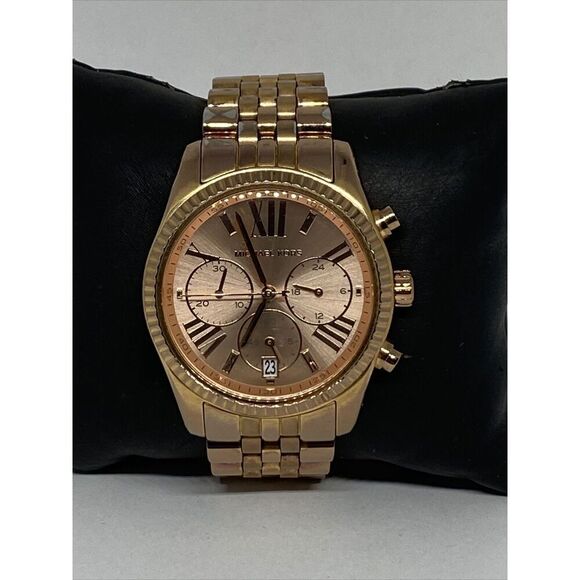 Michael Kors Lexington MK5569 Women Stainless Steel Analog Rose Dial Watch MP160 main image 9